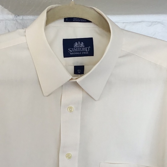 Stafford Wrinkle Free Other - Stafford Wrinkle Free Cream 16 1/2 Dress Shirt